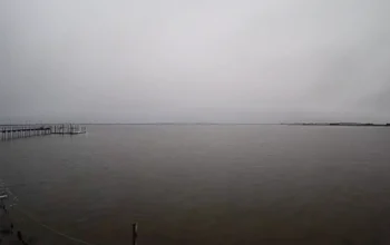Scenic waterfront view of Somers Point, New Jersey with calm bay waters and coastal charm