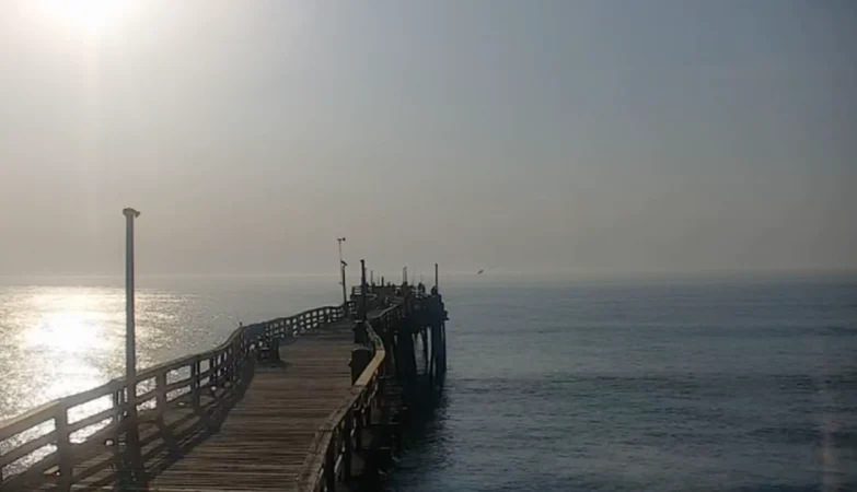 Avon Pier Cam NC showing live view of the pier and ocean