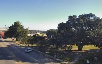Headland Alabama downtown under bright blue skies, capturing the quiet charm and welcoming feel of Henry County’s heart