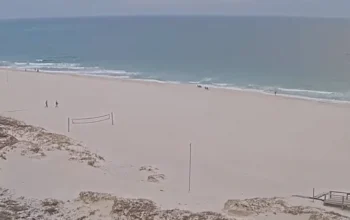 Live view of Orange Beach, Alabama with beautiful surf views