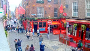 Live Camera Daytime View of Temple Bar in Dublin, Ireland
