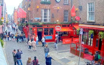 Live Camera Daytime View of Temple Bar in Dublin, Ireland